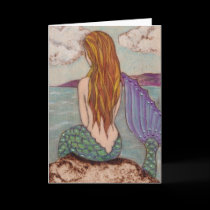 Thinking of you greeting Card by lynndart Thinking of you greeting Card