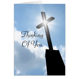Religious Thinking Of You Cards  Zazzle