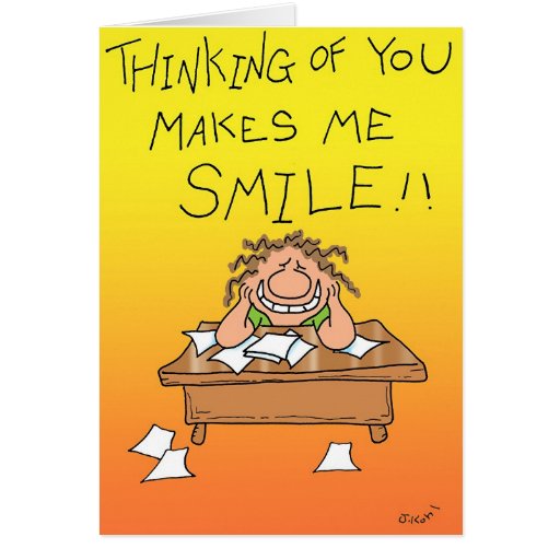 Thinking Of You Greeting Card  Zazzle