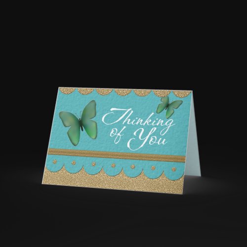 Thinking of You Greeting Card with Butterfly card