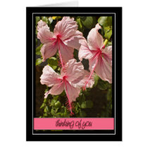 Thinking of You Hibiscus Card