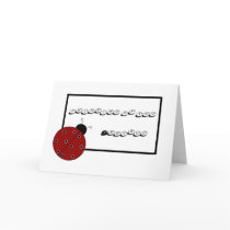 Thinking of you ladybug card