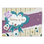 Thinking of You - Ladybug Hearts Butterfly Greeting Cards