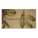 Thinking of you! Message Card profile cards