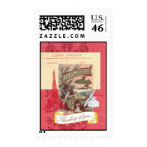 Thinking of You Parisian Collage postage