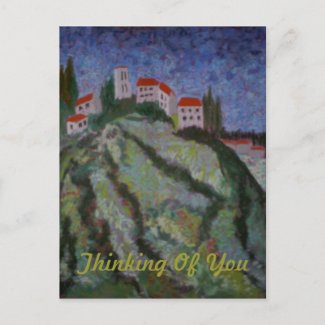 thinking of you postcard