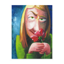 Thinking of You Postcard by Zartman Thinking of You Postcard
