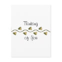 Thinking of You Simple Design Elegant Postcard by WakadyWak Thinking of You Simple Design Elegant Postcard