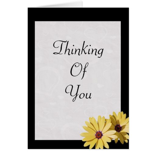 Thinking Of You Sympathy Card Zazzle 