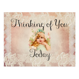 Thinking Of You Postcards  Zazzle