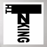 Thinking Poster posters