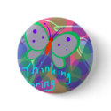 Thinking Spring Butterflies buttons