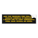 Thinking the idea of a Barack Amer... - Customized bumper stickers by jenniekurono Thinking the idea of a Barack Amer... - Customized bumper stickers