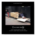 THINKING TOO FAR OUTSIDE THE BOX posters by rafevanhoy THINKING TOO FAR OUTSIDE THE BOX posters