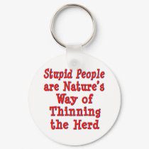 Thinning the Herd keychains
