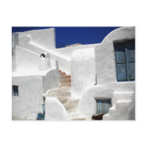 Thirasia maison island Greece above Santorini Post Cards