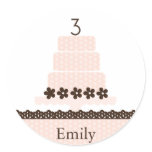 Third Birthday Cupcake Topper/Sticker