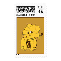 Third Birthday Lion Stamp