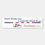 Third Box Bumper Sticker