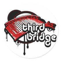 third bridge. red&black. stickers by asyrum third bridge. red&black. stickers