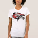 third bridge. white&red. tshirt