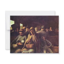 Third-Class Carriage By Daumier Honoré (Best Quali Personalized Invitations