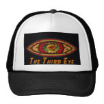 Third Eye - Black Print with Caption by Manda Trucker Hat
