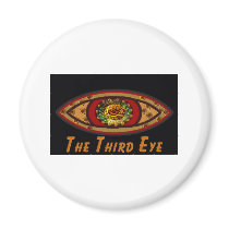 Third Eye - Black Print with Caption by Manda magnets