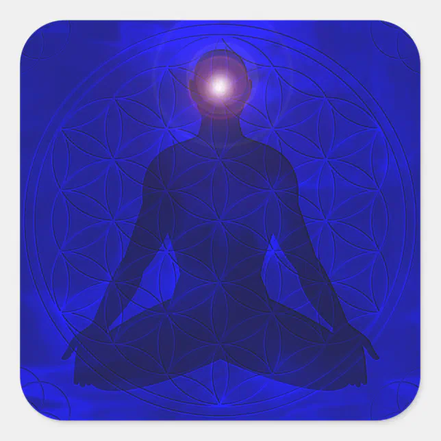 Third Eye Chakra Ajna Square Sticker Zazzle