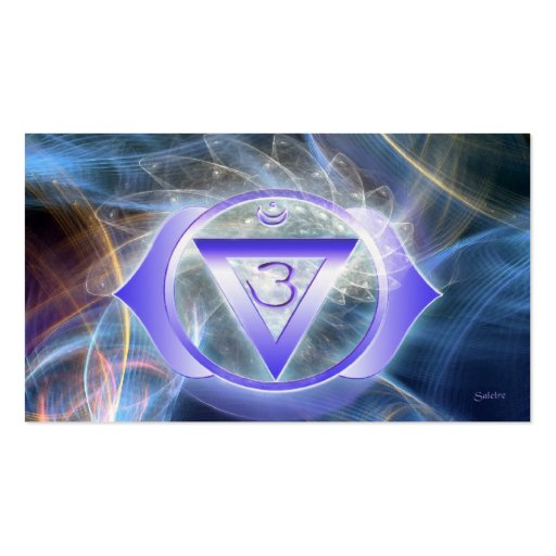 Third Eye Chakra Business Card Templates (front side)