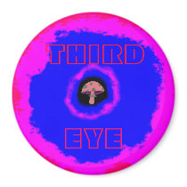THIRD EYE MUSHROOM magnets by hadleymonster THIRD EYE MUSHROOM magnets