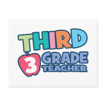 Third Grade Teacher postcards