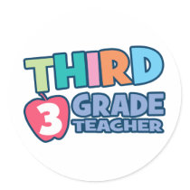 Third Grade Teacher stickers