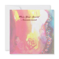THIRD MASK masquerade ball ,gold red yellow blue invitation