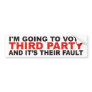 Third Party Bumper Sticker