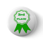 Third Place Award Button Pin