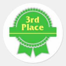 Third Place Sticker