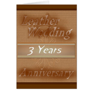 Third Wedding Anniversary ~ Leather Cards Third Wedding Anniversary ~ Leather Cards