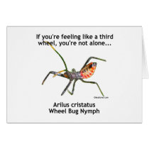 Third Wheel Bug Greeting Card