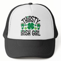 Thirsty Irish Girl Trucker Hats