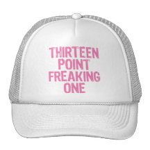 thirteen point freaking one mesh hat