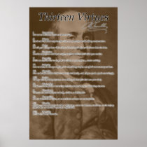 "Thirteen Virtues" Poster