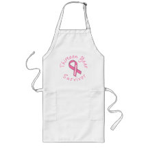 Thirteen Year Survivor (Circle Pink Ribbon) Apron