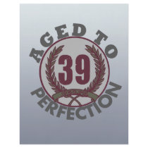 Thirty Nine and aged to Perfection Birthday Custom Flyer