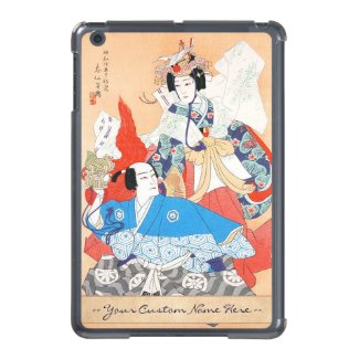 Thirty-six Kabuki Actors Portraits - Two Dancers iPad Mini Case