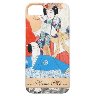 Thirty-six Kabuki Actors Portraits - Two Dancers iPhone 5 Covers