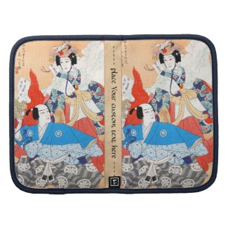 Thirty-six Kabuki Actors Portraits - Two Dancers Folio Planner