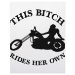 This Bitch Rides her Own Chopper Personalized Letterhead