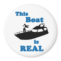 This Boat is Real Refrigerator Magnets