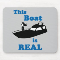 This Boat is Real Mouse Pads